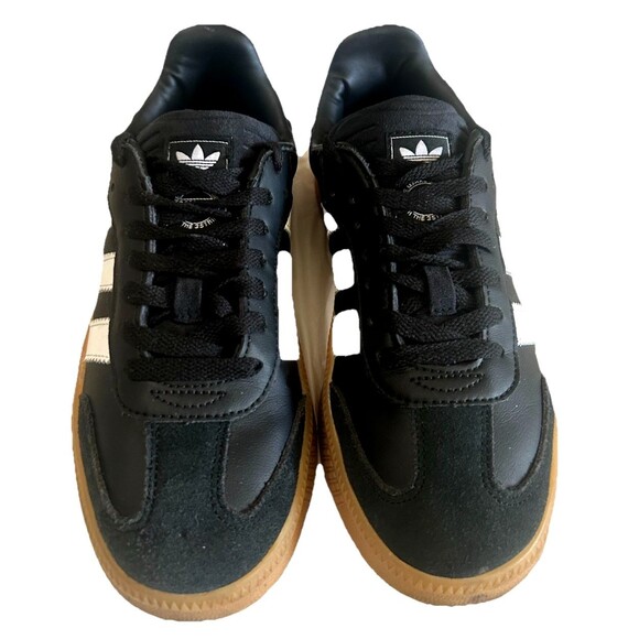 Adidas Samba XLG W 8 / M 7 Black White Stripes Leather Gum Unisex IE1379 - Picture 5 of 12